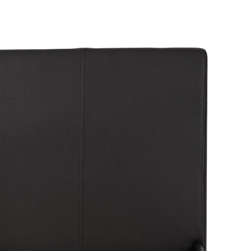 Prado 4FT6 Bed - Brown Faux Leather